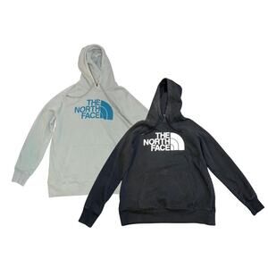 North Face Bundle Women Hoodie Pullover Sweatshirt Half Dome Set of 2 Size Large